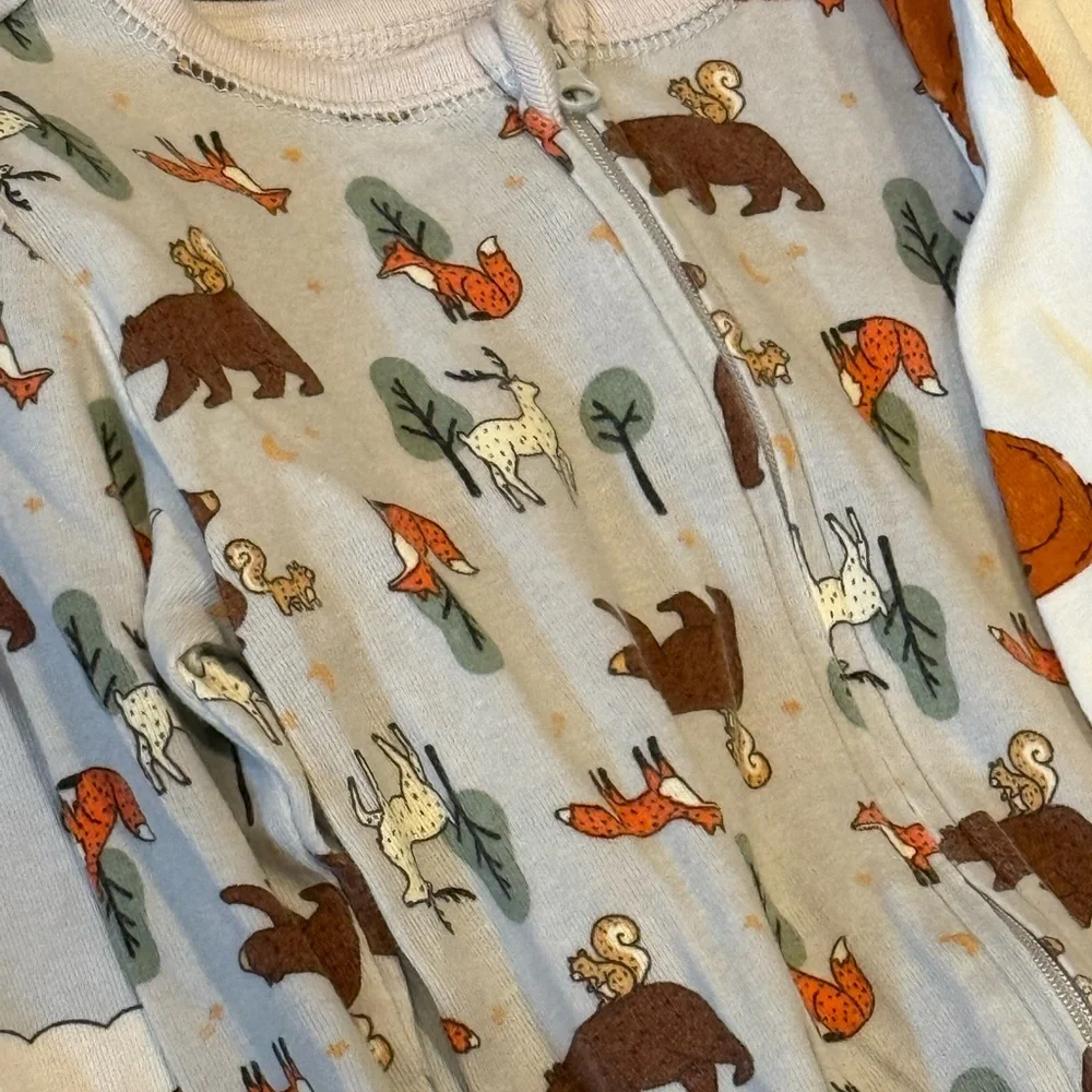 Girl or Boy Toddler Footed Onesies Toddler Pj's Lot OldNavy - Picture 3 of 8